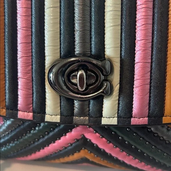 Coach Multicolored Stripe Bag - Picture 2 of 12